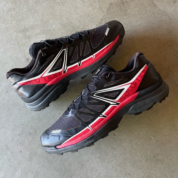 Salomon S-LAB Wings SG Black/Red Trail/Hiking Running Sneakers/Shoes 12.5 Womens - Picture 8 of 10